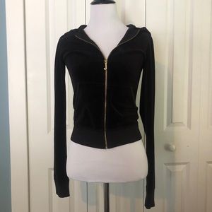 Juicy Couture Black Velour Jacket